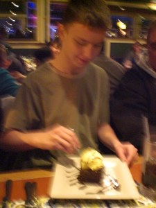 Ian's 16th Birthday dinner at Chili's 010