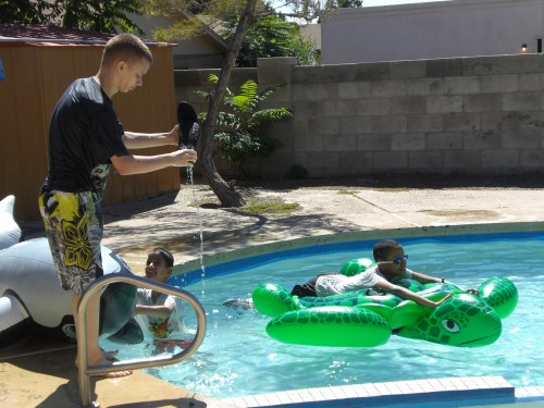 Pool Time at the Hortons 001