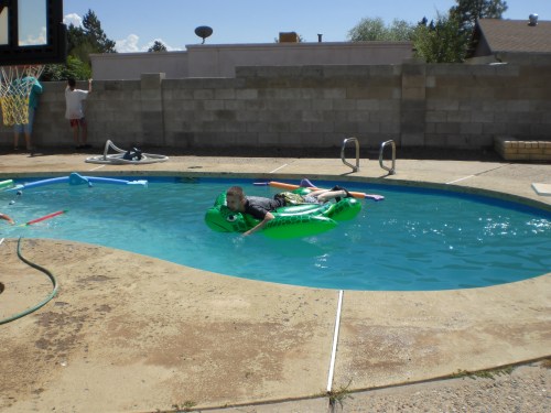 Pool Time at the Hortons 009