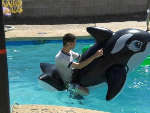 Pool Time at the Hortons 020