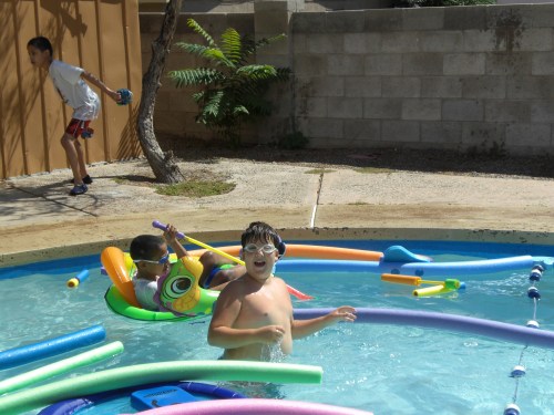 Pool Time at the Hortons 023